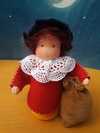 Pietje met rood hesje (kant en klaar)